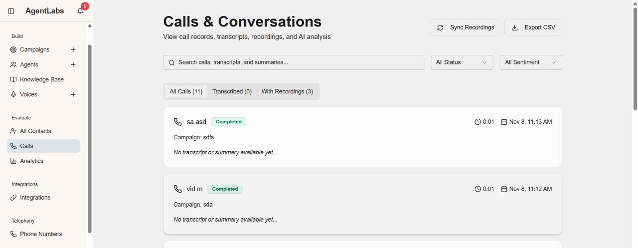 Calls & Conversations Management