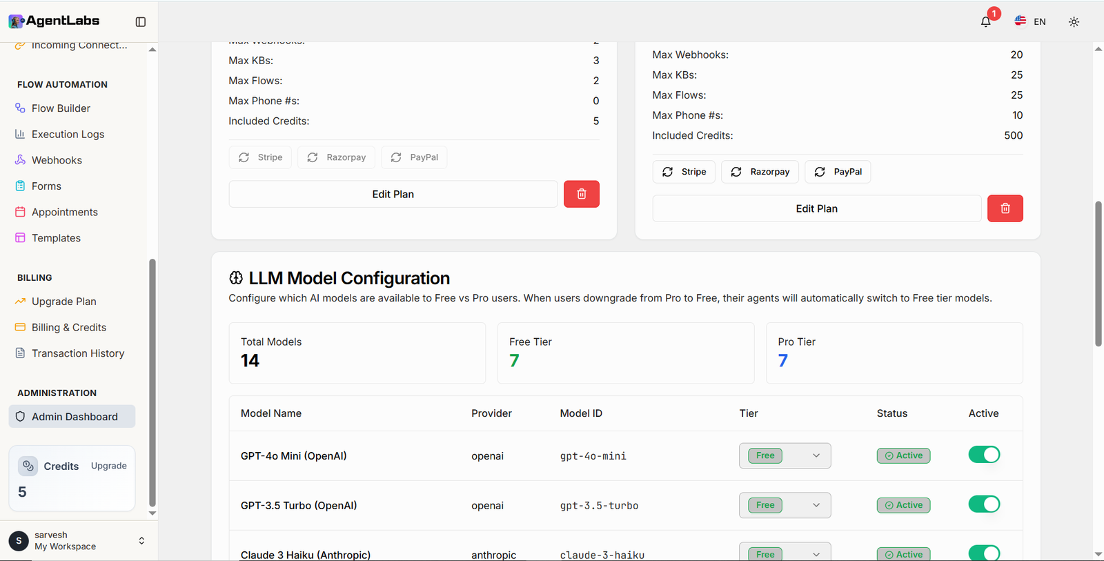 LLM Model Configuration